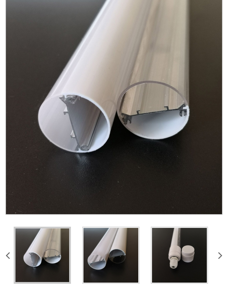 Alev geciktirici V0 ve EN45545-2 sertifikası ile LED tüp muhafazası