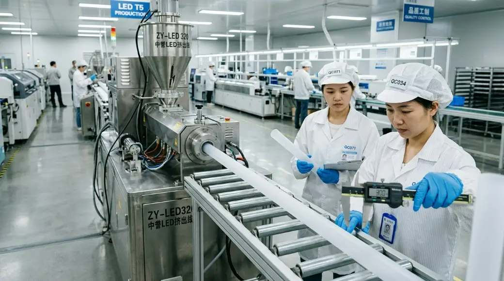 Çin'deki Premium LED Tüp Muhafaza Fabrikası: 2026 Küresel Standartları ve 3D Özelleştirme için Yenilikler
